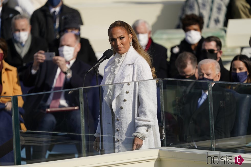 Jennifer Lopez, a punto de actuar en la toma de posesión de Joe Biden