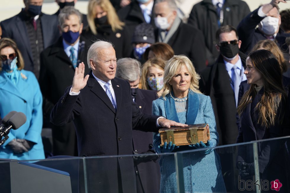 Joe Biden, tomando posesión de su cargo como 46º Presidente de Estados Unidos