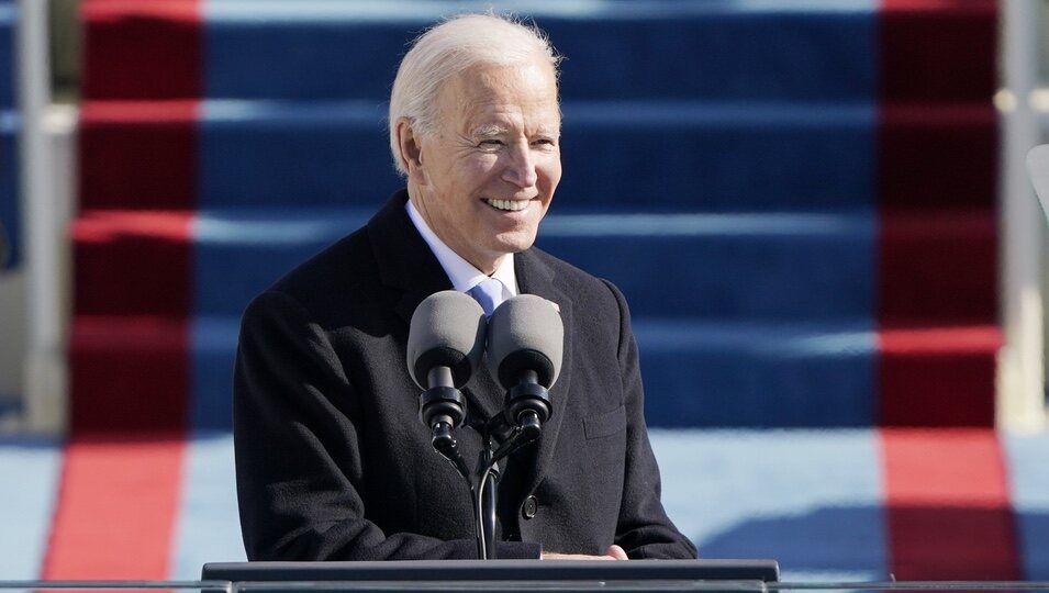 Joe Biden, feliz tras convertirse en el 46º Presidente de Estados Unidos