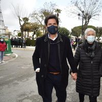 Canales y Teresa Rivera en funeral de José Rivera 'Riverita'