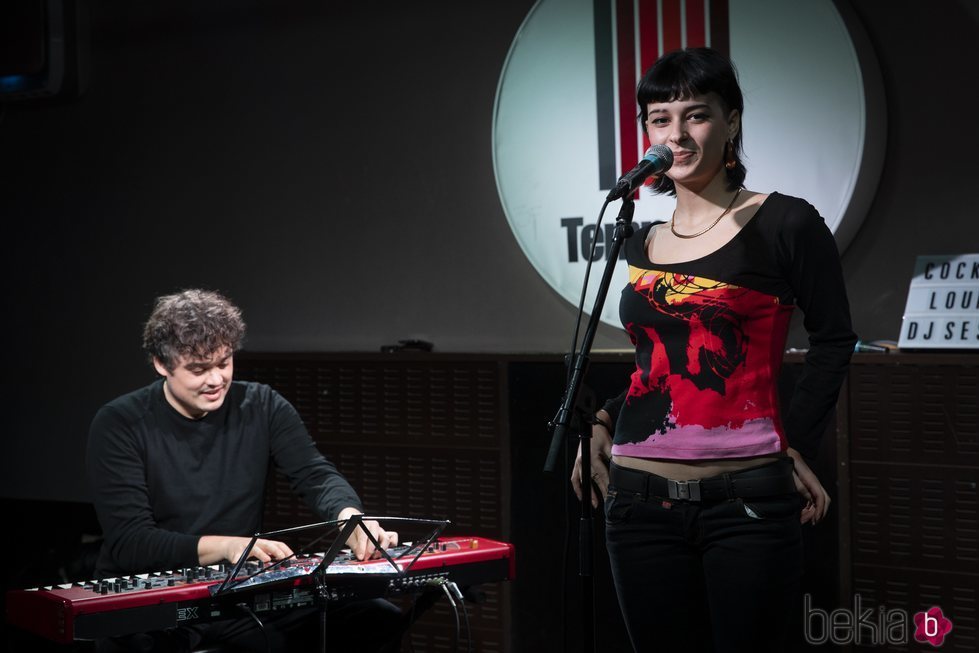 Dora Postigo durante su concierto en Templ Club