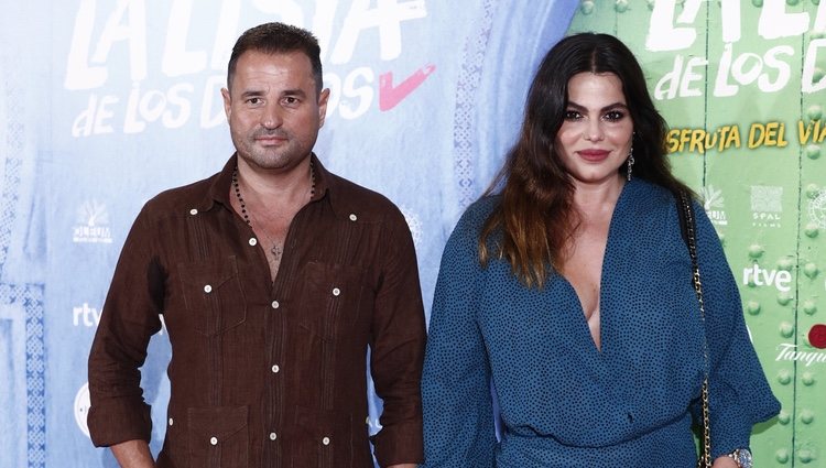 Marisa Jara y su novio Miguel Almansa en la premiere de 'La lista de los deseos'