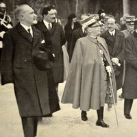 Víctor Manuel III de Italia y Mussolini