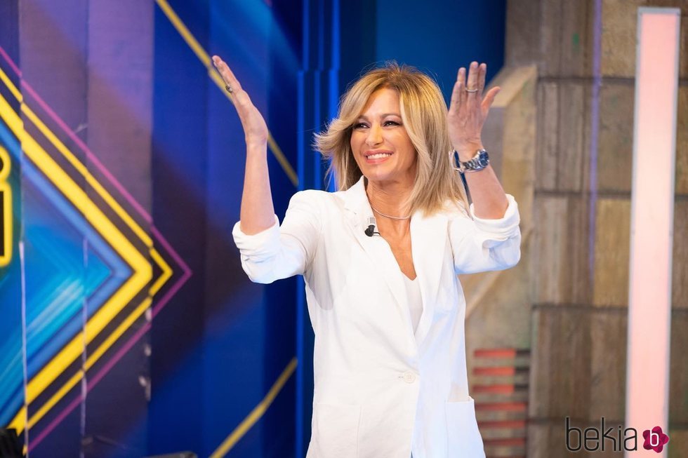 Susanna Griso en su llegada a 'El Hormiguero'