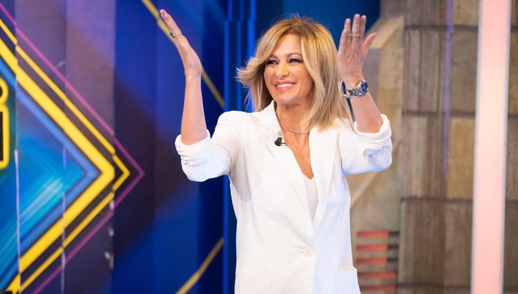 Susanna Griso en su llegada a 'El Hormiguero'