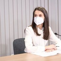 La Reina Letizia durante el X Foro contra el Cáncer en el Día Mundial contra el Cáncer