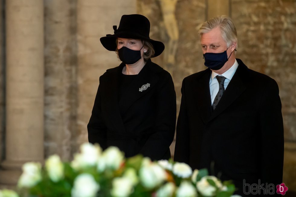 Felipe y Matilde de Bélgica visitan la Cripta Real de la Familia Real Belga