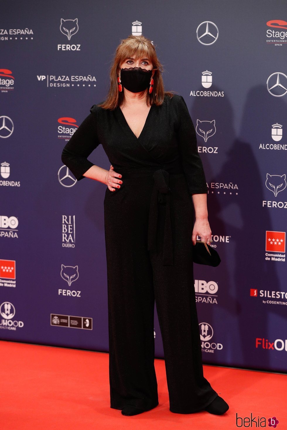 Ane Gabarain en la alfombra roja de los Premios Feroz 2021