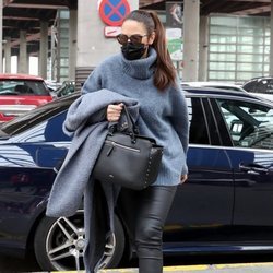 Nuria Fergó en la estación de Atocha