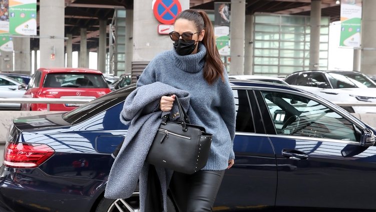 Nuria Fergó en la estación de Atocha