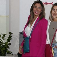 Paz Padilla y Anna Ferrer en la presentación de su colección de bolsos