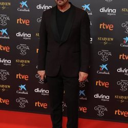 Antonio Banderas en la alfombra roja de los Goya 2021