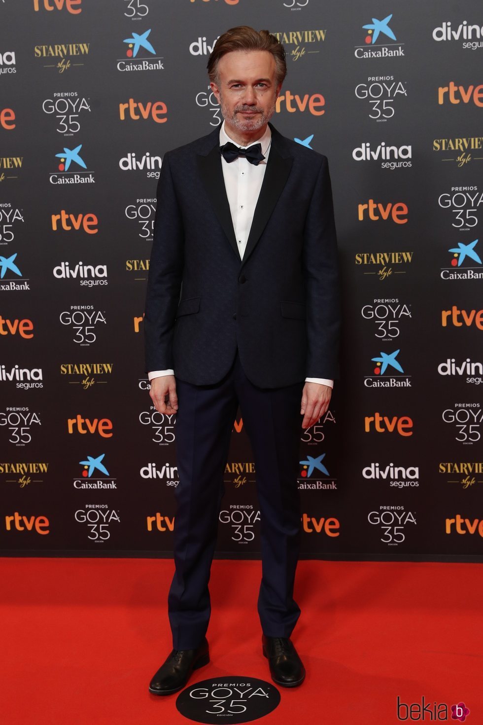 Tristán Ulloa en la alfombra roja de los Goya 2021