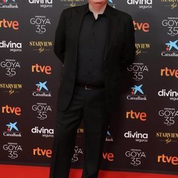 Carlos Areces en la alfombra roja de los Goya 2021