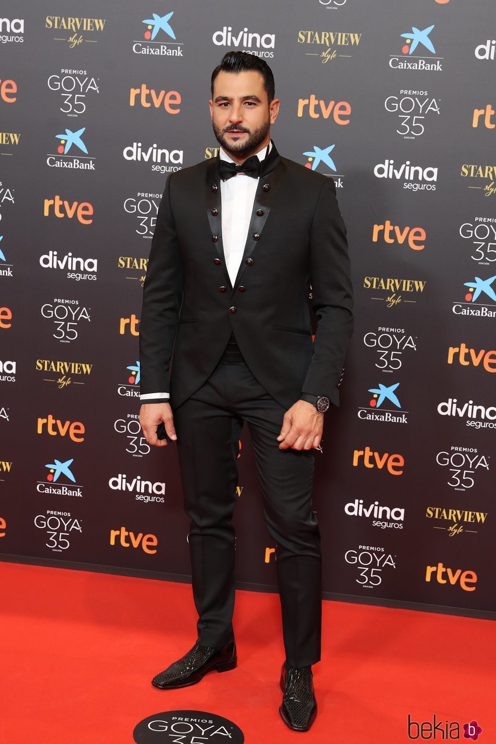 Antonio Velázquez en la alfombra roja de los Goya 2021