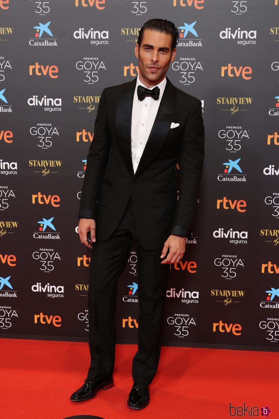 Jon Kortajarena en la alfombra roja de los Goya 2021