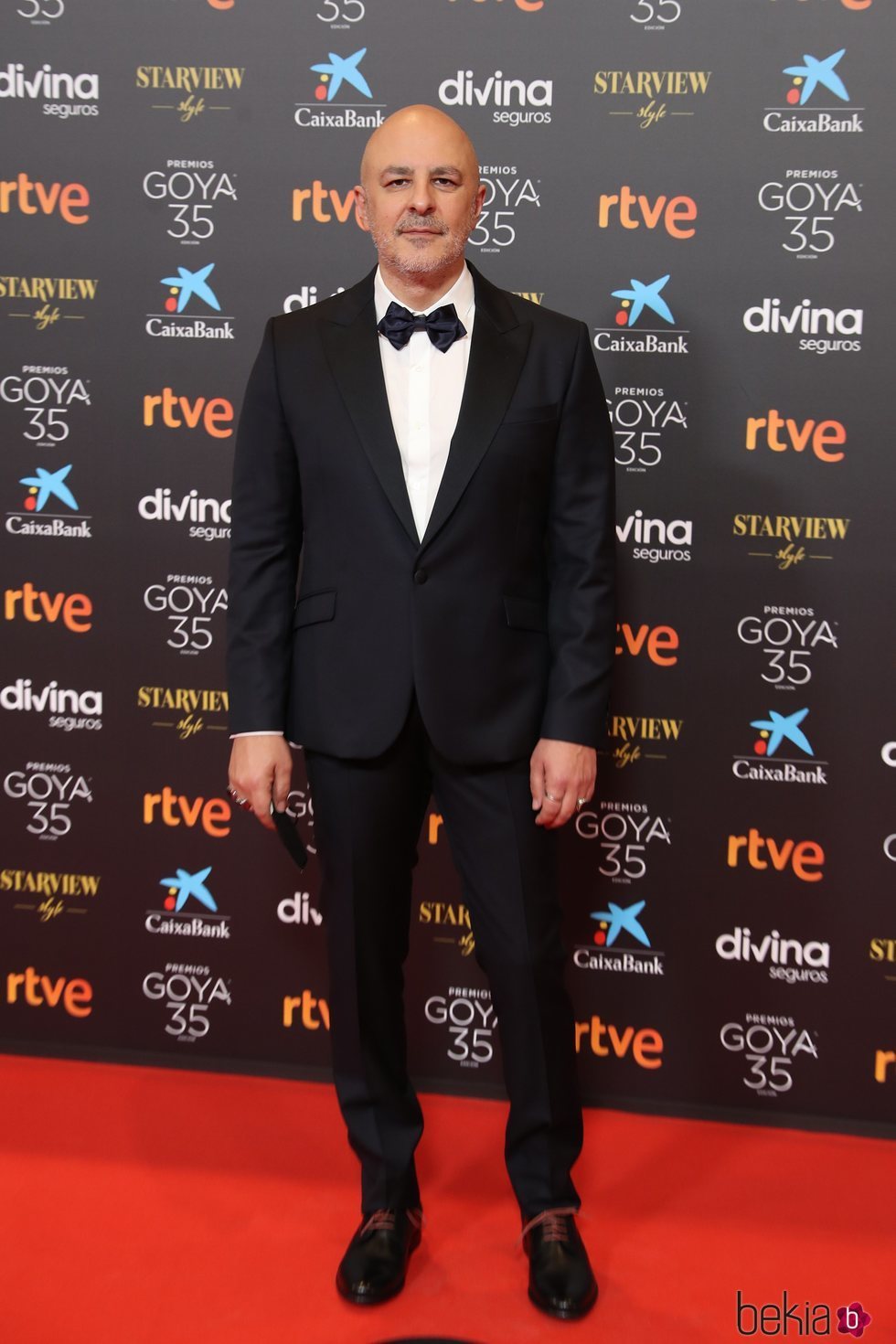 Roberto Álamo en la alfombra roja de los Goya 2021