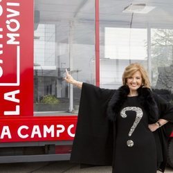 María Teresa Campos con su camión de 'La Campos móvil'