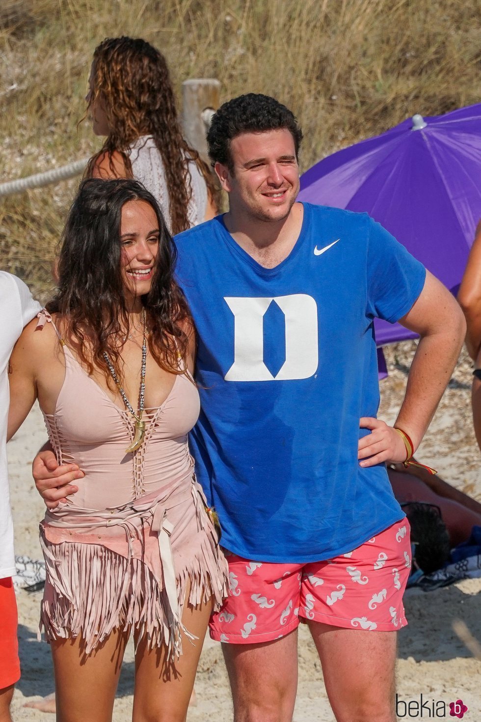 Carolina Monje y Álex Lequio en Formentera