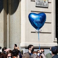 Globo de apoyo a la Princesa Leonor en su primer acto oficial en solitario