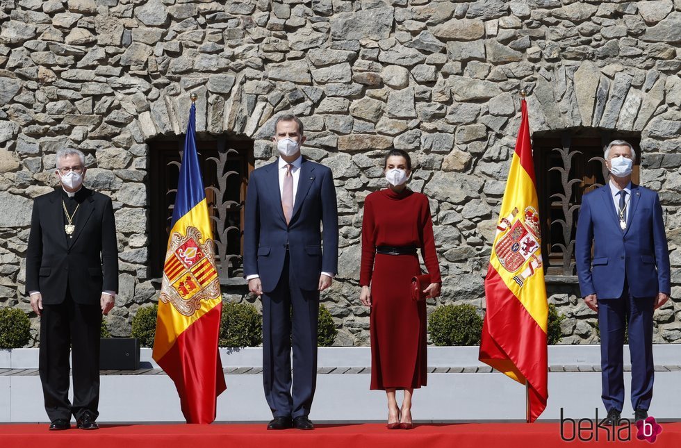 Los Reyes Felipe y Letizia con los copríncipes de Andorra en su Viaje de Estado a Andorra