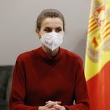 La Reina Letizia en una reunión con la Ministra de Educación de Andorra durante su Viaje de Estado a Andorra