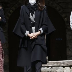 La Reina Letizia en la Iglesia de Santa Coloma durante su Viaje de Estado a Andorra