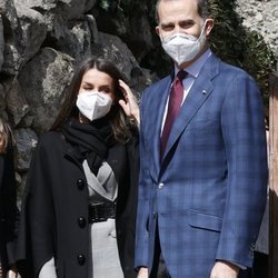 Los Reyes Felipe y Letizia en la Iglesia de Santa Coloma durante su Viaje de Estado a Andorra