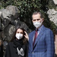 Los Reyes Felipe y Letizia en la Iglesia de Santa Coloma durante su Viaje de Estado a Andorra