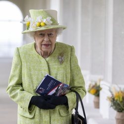 La Reina Isabel acudiendo al primer acto oficial de 2021