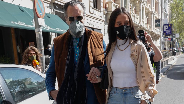 Jaime de Marichalar con su hija Victoria Federica en la celebración de su cumpleaños