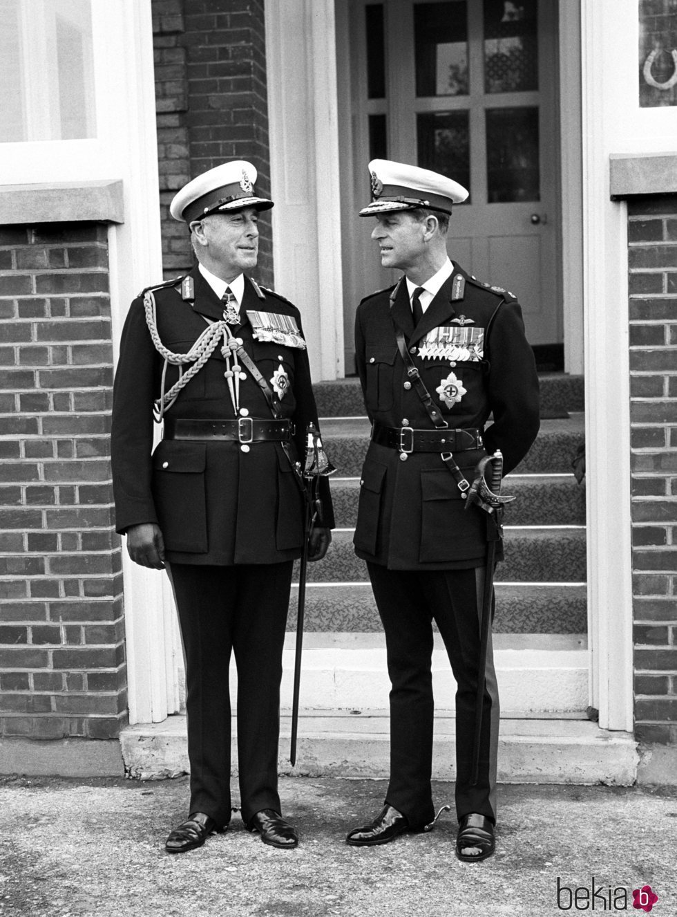 Lord Mountbatten y el Duque de Edimburgo