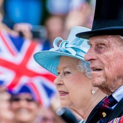 La Reina Isabel y el Duque de Edimburgo en Trooping the Colour 2017