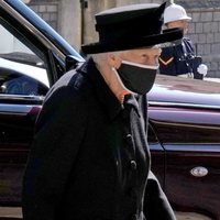 La Reina Isabel en el funeral del Duque de Edimburgo