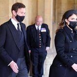 Eugenia de York y Jack Brooksbank en el funeral del Duque de Edimburgo