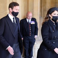 Eugenia de York y Jack Brooksbank en el funeral del Duque de Edimburgo