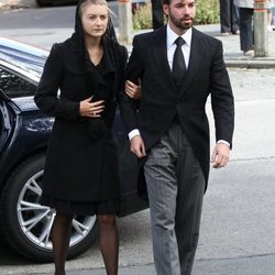 Guillermo de Luxemburgo y Stéphanie de Lannoy en el funeral de Alix della Faille de Leverghem