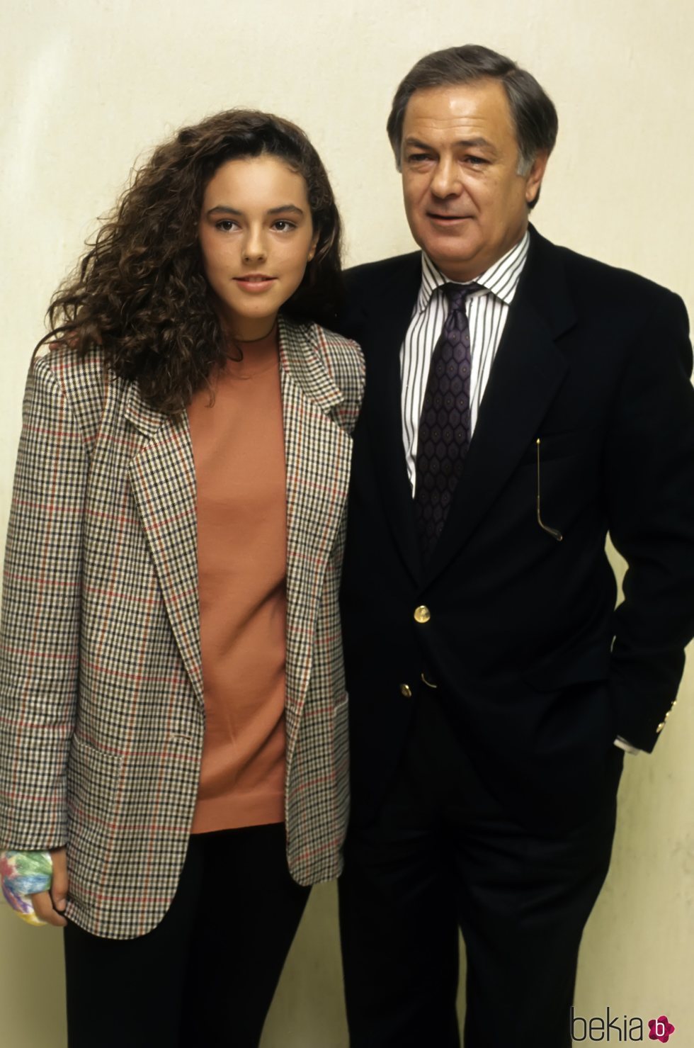 Pedro Carrasco con su hija Rocío Carrasco