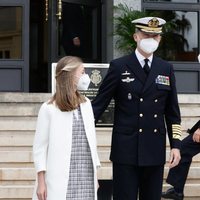 El Rey Felipe y la Princesa Leonor en la puesta a flote del Submarino S-81 Isaaac Peral en Cartagena