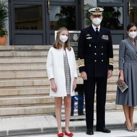 Los Reyes Felipe y Letizia, la Princesa Leonor y la Infanta Sofía en la puesta a flote del Submarino S-81 Isaaac Peral en Cartagena