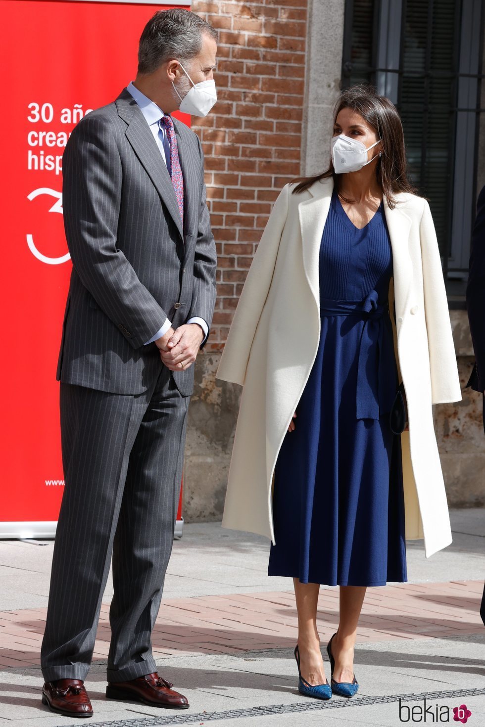 Los Reyes Felipe y Letizia en Alcalá de Henares en el acto con motivo del Día Internacional del Libro