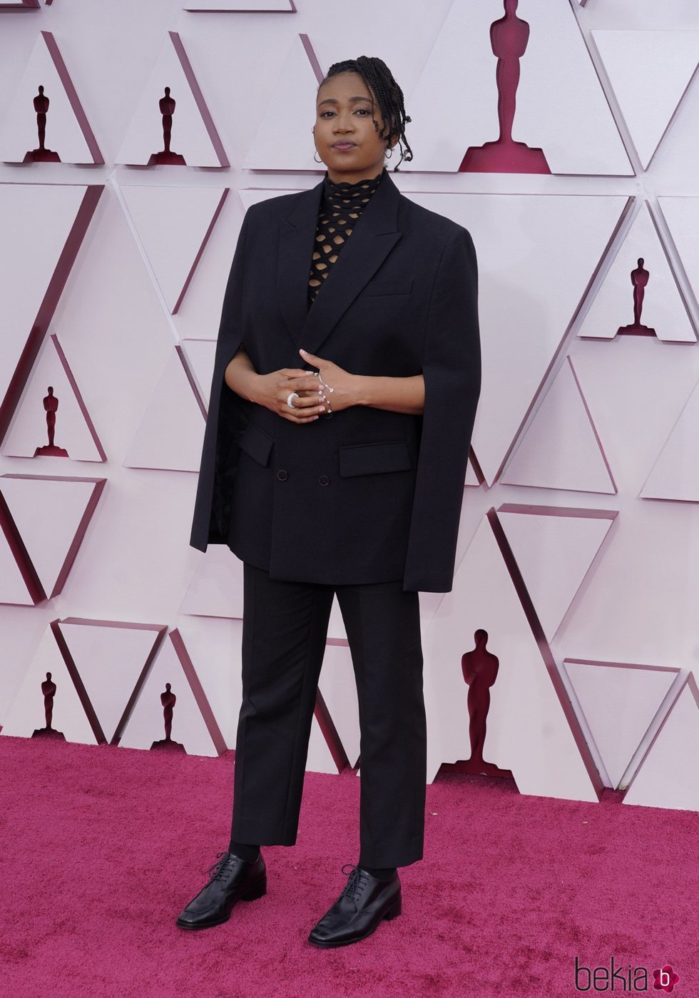 Janice Duncan en la alfombra roja de los Premios Oscar 2021