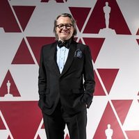 Gary Oldman en el visionado de los Premios Oscar 2021 en Londres