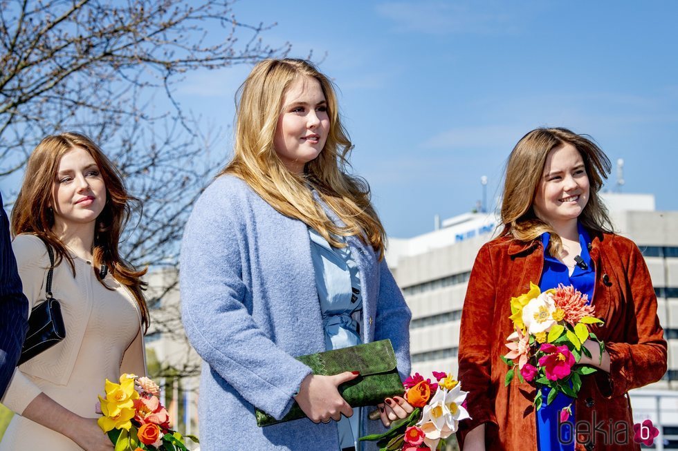 Amalia, Alexia y Ariane de Holanda en el Día del Rey 2021