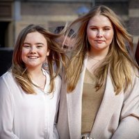 Amalia de Holanda, Alexia de Holanda y Ariane de Holanda en el concierto del Día del Rey 2021