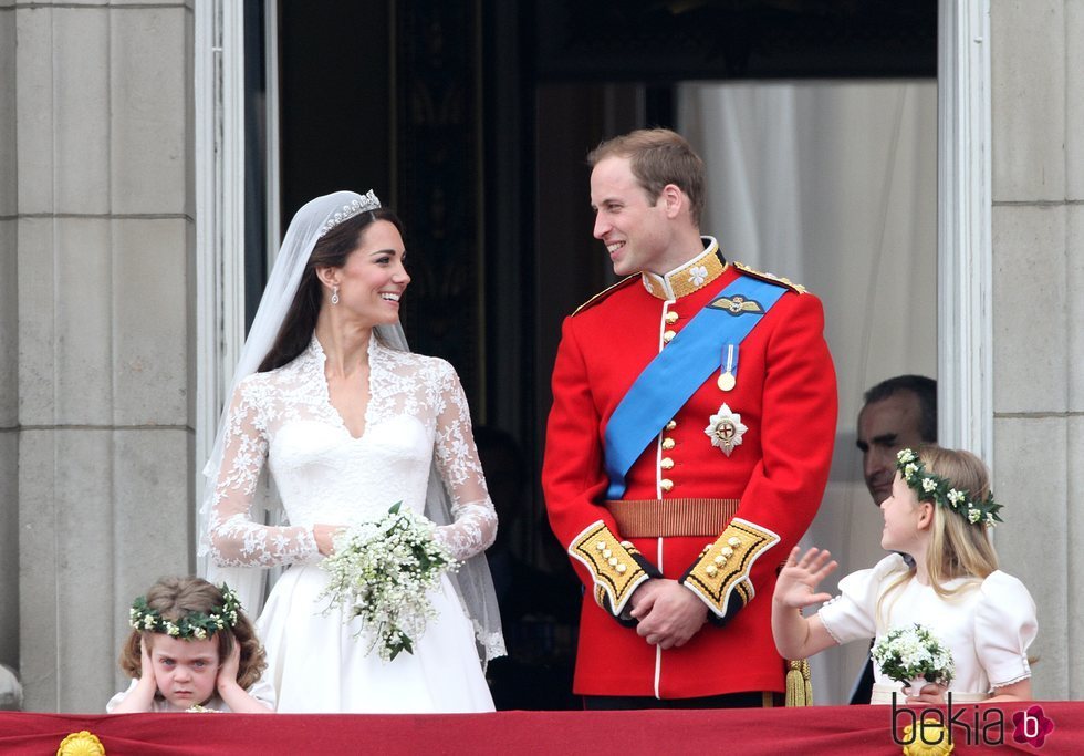 El Príncipe Guillermo y Kate Middleton en su boda