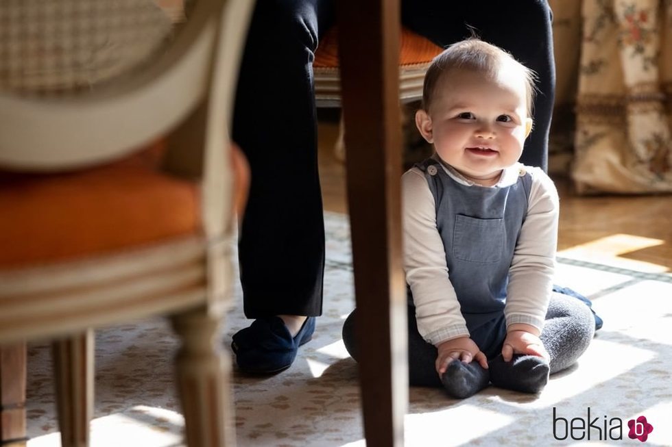 Charles de Luxemburgo en su primer cumpleaños