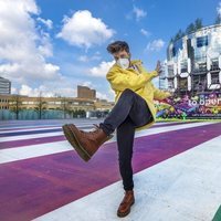 Blas Cantó, de turismo por Rotterdam antes de Eurovisión 2021