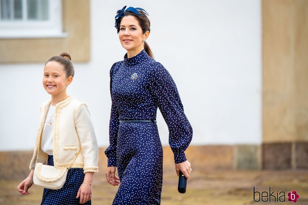 Mary de Dinamarca y Josefina de Dinamarca en la Confirmación de Christian de Dinamarca