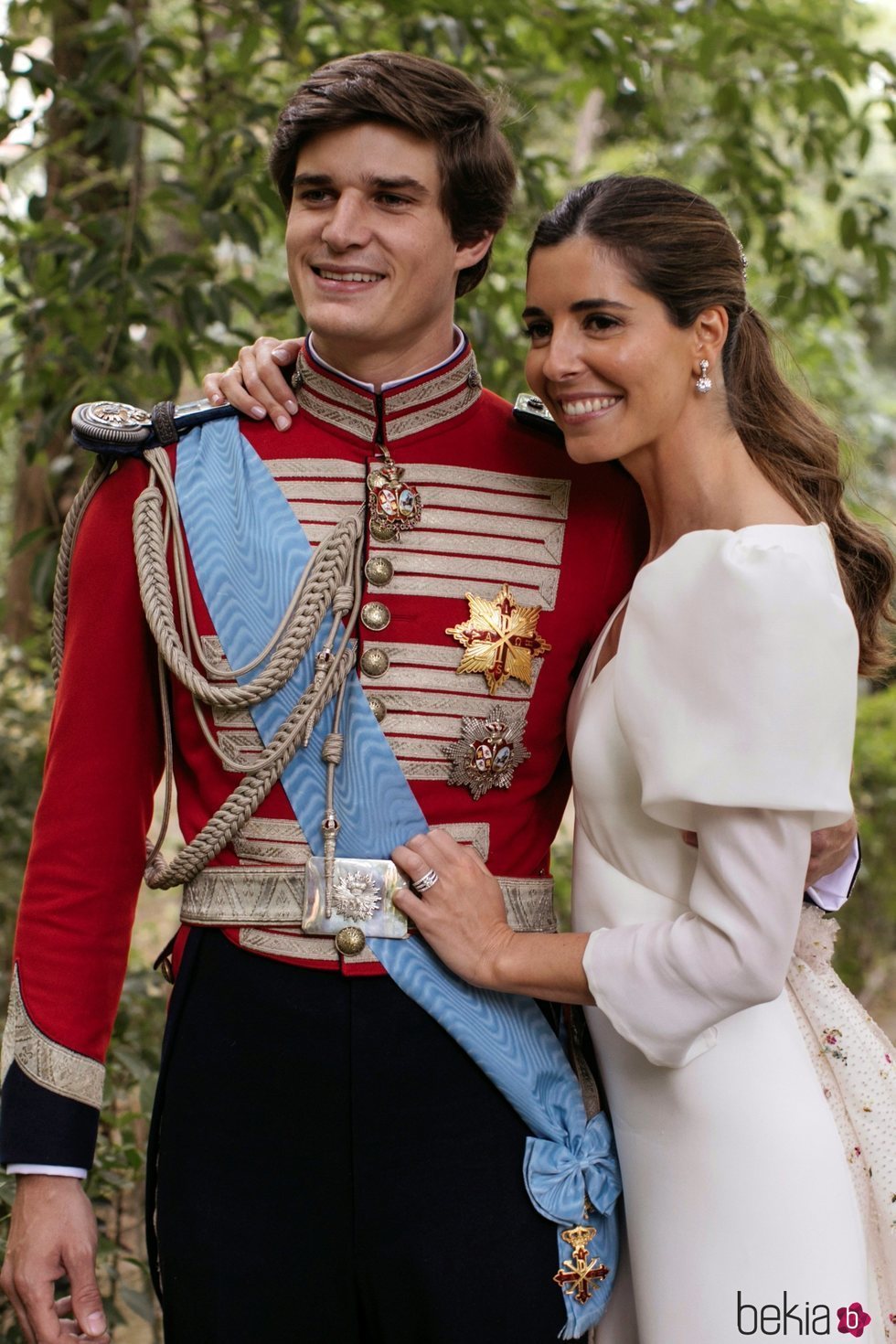 Carlos Fitz-James Stuart y Belén Corsini, muy felices en su boda